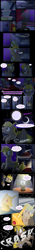 Size: 1440x10153 | Tagged: safe, artist:jadedjynx, oc, oc only, oc:daniel coppren, human, pony, unicorn, comic, laser, male, moon, museum, my little sterelis, painting, stallion, statue, sword