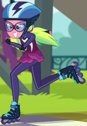 Size: 514x744 | Tagged: safe, screencap, lemon zest, equestria girls, friendship games, roller derby, solo, sporty style