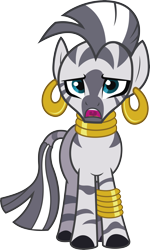 Size: 4012x6669 | Tagged: safe, artist:j5a4, zecora, zebra, absurd resolution, frown, simple background, solo, transparent background, uvula, vector