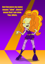 Size: 2100x3000 | Tagged: safe, artist:mofetafrombrooklyn, adagio dazzle, equestria girls, rainbow rocks, dialogue