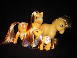 Size: 1800x1350 | Tagged: safe, artist:larrachersan, butterscotch (g1), g1, baby butterscotch, colorswirl, colorswirl ponies, custom, irl, photo, toy