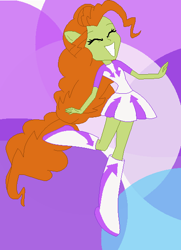 Size: 418x576 | Tagged: safe, artist:berrypunchrules, fili-second, equestria girls, ponied up, pony ears, power ponies, solo