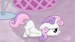 Size: 1920x1080 | Tagged: safe, artist:sgtgarand, sweetie belle, pony, unicorn, female, filly, solo