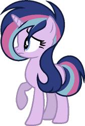 Size: 368x545 | Tagged: safe, artist:archerinblue, oc, oc only, oc:afterglow aegis, blank flank, offspring, parent:shining armor, parent:twilight sparkle, parents:shining sparkle, product of incest, simple background, transparent background