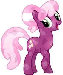 Size: 817x966 | Tagged: safe, artist:cloudyglow, cheerilee, crystal pony, pony, crystallized, simple background, solo, transparent background, vector