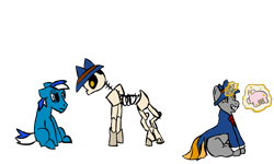 Size: 800x480 | Tagged: safe, artist:xenorager, oc, oc only, pony, unicorn, mafia, mlpdnd, simple background, skeleton, transparent background