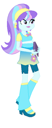 Size: 250x608 | Tagged: safe, artist:berrypunchrules, aqua blossom, equestria girls, rainbow rocks, background human, gradient, solo