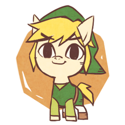 Size: 300x300 | Tagged: safe, artist:raichi, link, ponified, solo, the legend of zelda, the legend of zelda: the wind waker