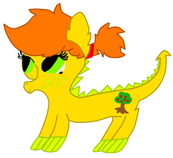 Size: 1960x1795 | Tagged: safe, artist:roseyicywolf, oc, oc only, dracony, hybrid, interspecies offspring, offspring, parent:applejack, parent:spike, parents:applespike, solo