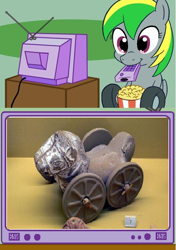 Size: 562x800 | Tagged: safe, oc, oc only, oc:wheely bopper, horse, original species, exploitable meme, history, meme, obligatory pony, roman, toy, tv meme, wheelpone