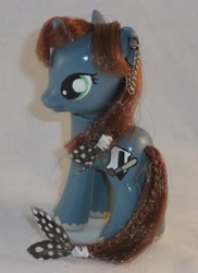 Size: 1537x2113 | Tagged: safe, artist:gryphyn-bloodheart, oc, oc only, oc:first snow, pony, unicorn, brushable, custom, irl, photo, toy