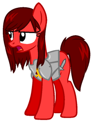Size: 550x724 | Tagged: safe, artist:bronyhighfive63, erza scarlett, fairy tail, female, mare, ponified, solo