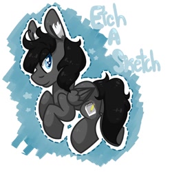 Size: 960x960 | Tagged: safe, artist:narnicorn, oc, oc only, oc:etchasketch, pegasus, pony, digital art, heart eyes, wingding eyes