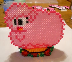 Size: 1613x1393 | Tagged: safe, artist:corneliusedmond, oc, oc only, oc:fluffle puff, 8-bit, beads, megapony, perler, perler beads, sprite, taco