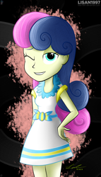 Size: 1600x2800 | Tagged: safe, artist:lisan1997, bon bon, sweetie drops, equestria girls, solo