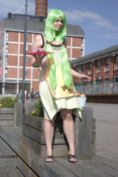 Size: 856x1284 | Tagged: safe, artist:nekuzuro, apple fritter, human, apple family member, cosplay, irl, irl human, photo