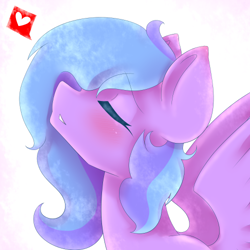 Size: 500x500 | Tagged: safe, artist:askmoonshinepony, oc, oc only, oc:moonshine, blushing, heart, solo