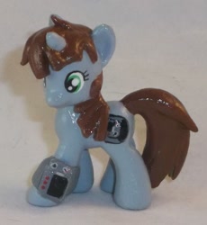 Size: 1193x1297 | Tagged: safe, artist:gryphyn-bloodheart, oc, oc only, oc:littlepip, pony, unicorn, fallout equestria, 3d print, blind bag, commission, crossover, custom, cutie mark, fallout, fanfic, fanfic art, female, hooves, horn, irl, mare, photo, pipbuck, solo, toy