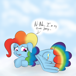 Size: 1280x1280 | Tagged: safe, artist:terra-aquis, oc, oc only, ask, ask rainbow pie, rainbow pie, solo, tumblr