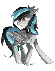 Size: 400x514 | Tagged: safe, artist:akiiri, oc, oc only, pegasus, pony, solo