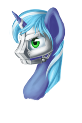 Size: 3333x5000 | Tagged: safe, artist:1nakir1, oc, oc only, pony, unicorn, absurd resolution, bust, mask, portrait, solo