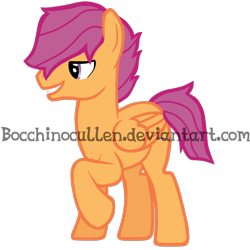 Size: 1600x1600 | Tagged: safe, artist:bocchinocullen, derpibooru import, scootaloo, rule 63, solo