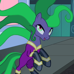 Size: 720x720 | Tagged: safe, derpibooru import, screencap, mane-iac, power ponies (episode), solo