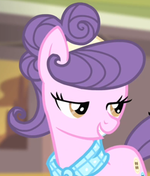 Size: 400x468 | Tagged: safe, screencap, suri polomare, rarity takes manehattan, lidded eyes, solo