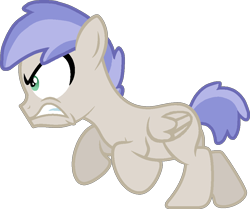 Size: 985x824 | Tagged: safe, artist:starryoak, artist:xteysockies, oc, oc only, oc:little lance, pegasus, pony, angry, offspring, parent:strike, parent:tornado bolt, simple background, solo, transparent background