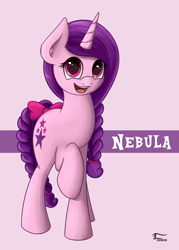 Size: 1000x1400 | Tagged: safe, artist:thunder chaser, oc, oc only, oc:nebula, pony, unicorn, solo