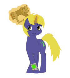 Size: 848x943 | Tagged: safe, artist:elvis-lopez, artist:wildfirethesmug, oc, oc only, oc:golden riversong, pony, unicorn, fallout equestria, fallout equestria: hidden enemies, cutie mark, energy weapon, female, glowing horn, horn, laser pistol, levitation, magic, magical energy weapon, mare, pipbuck, simple background, telekinesis, transparent background