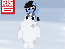 Size: 1024x768 | Tagged: safe, baymax, big hero 6, crossover, hiro hamada, ponified