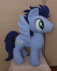 Size: 804x994 | Tagged: artist needed, safe, soarin', irl, old cutie mark, photo, plushie, solo, wonderbolts