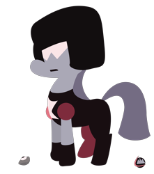 Size: 3756x4250 | Tagged: safe, artist:liracrown, maud pie, cosplay, crossover, garnet (steven universe), minimalist, solo, steven universe