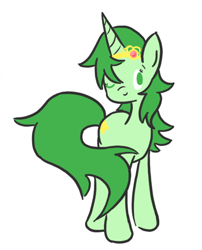 Size: 377x466 | Tagged: safe, artist:ask-the-fantasy-ponies, final fantasy, final fantasy iv, ponified, rydia, solo