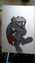 Size: 670x1191 | Tagged: safe, artist:drawponies, oc, oc only, oc:brimstone, sketch, solo, traditional art