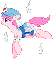 Size: 305x342 | Tagged: safe, artist:thecompleteanimorph, ponified, saigyouji yuyuko, solo, touhou