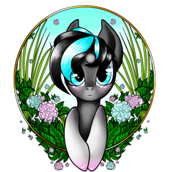 Size: 1024x1024 | Tagged: safe, artist:ilquira, oc, oc only, flower, solo