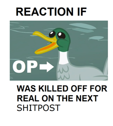 Size: 647x716 | Tagged: safe, duck, exploitable meme, meme, op, op is a cuck, reaction image, shitposting, vulgar