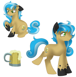 Size: 1600x1617 | Tagged: safe, artist:sleepyeyedsunrise, oc, oc only, oc:golden noble, earth pony, pony, solo