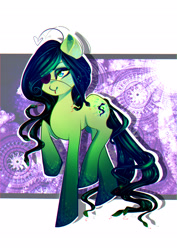 Size: 2480x3507 | Tagged: safe, artist:minamikoboyasy, oc, oc only, earth pony, pony, eyepatch, solo