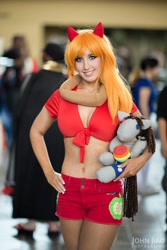 Size: 1366x2048 | Tagged: safe, artist:sarahn29, big macintosh, human, belly button, cosplay, irl, irl human, midriff, photo