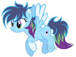 Size: 800x605 | Tagged: safe, artist:ciitynights, oc, oc only, oc:spectral racer, offspring, parent:rainbow dash, parent:soarin', parents:soarindash, simple background, transparent background