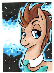 Size: 271x366 | Tagged: safe, artist:retrostarling, derpibooru import, doctor whooves, necktie, solo