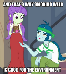 Size: 600x664 | Tagged: safe, screencap, captain planet, starlight, equestria girls, equestria girls (movie), background human, drugs, eco kid insults, image macro, marijuana, meme