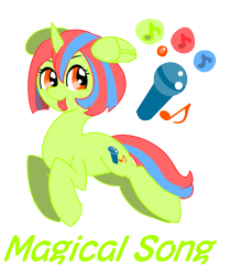 Size: 669x800 | Tagged: safe, artist:opya, oc, oc only, oc:magical song, pony, unicorn, reference sheet, wing ears