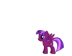 Size: 830x650 | Tagged: safe, oc, oc only, oc:nightlight sparkle, alicorn, pony, pony creator, alicorn oc, prince, simple background, smiling, spread wings, transparent background, vector