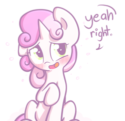 Size: 1280x1234 | Tagged: safe, artist:spikedmauler, sweetie belle, blushing, cute, go ask sweetie belle, solo