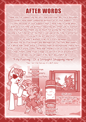 Size: 800x1131 | Tagged: safe, artist:vavacung, oc, oc only, oc:guilta, oc:maregatron, oc:optimus prime knight, griffon, hippogriff, comic:the archenemy, comic, monochrome