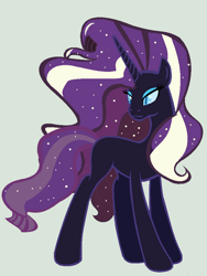 Size: 722x958 | Tagged: safe, artist:raziefim, derpibooru import, nightmare rarity, blank flank, solo